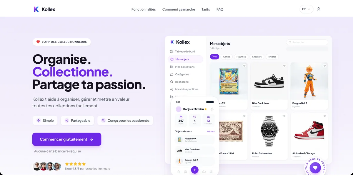 Capture du site Kollex